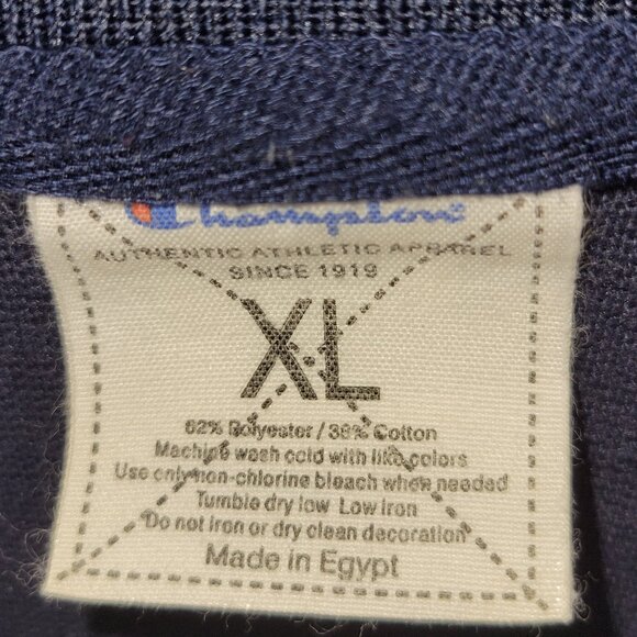 Champion Notre Dame Blue Zip Up Jacket Mens XL Vintage - Picture 4 of 8